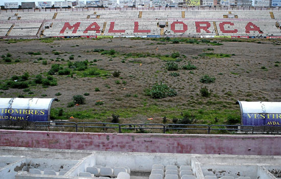 El que fuera campo del Mallorca está abandonado.