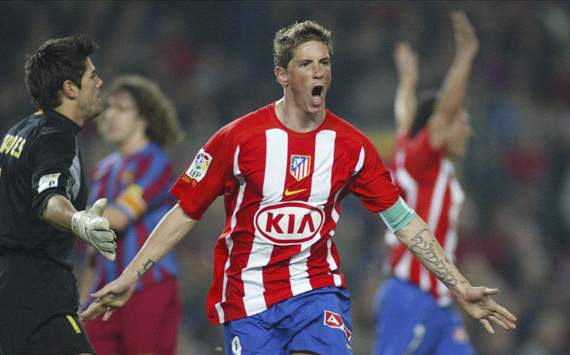 Torres estuvo siete años en el Atlético antes de irse a Liverpool.