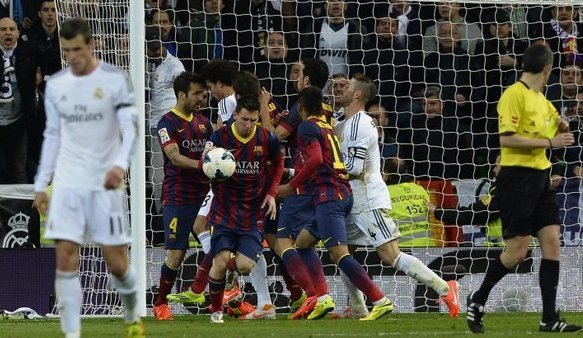 Messi anotó un nuevo hat-trick ante el Real Madrid.