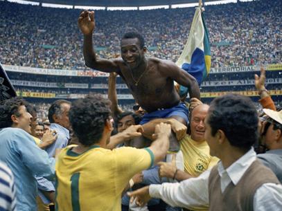 in Mexiko 1970, Pele gespielt und gewannen ihre letzten Welt.