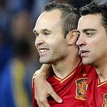 Who are you staying with, Xavi or Iniesta?