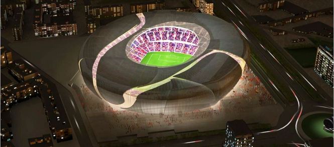 Este el aspecto del futuro nuevo Mestalla.