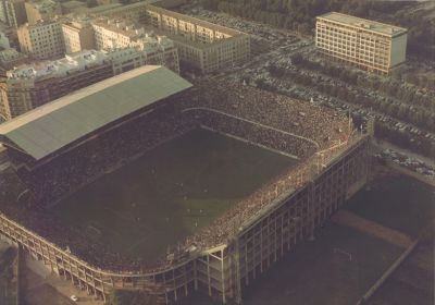 Así era Mestalla en 1960.