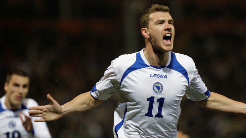 Una gran estrella tiene Bosnia: Dzeko, el delantero del City.