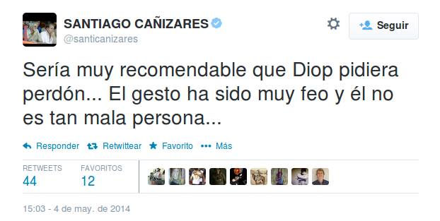 In this way, Santiago Cañizares expressed his opinion on the issue..