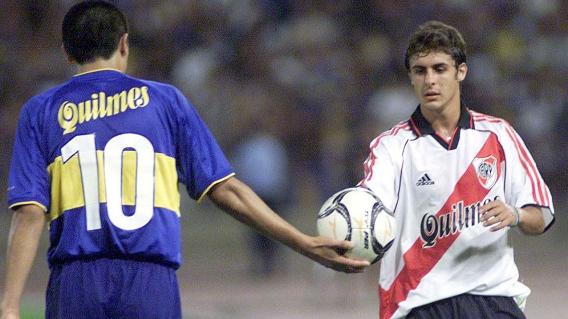 Who are you staying with, Pablo Aimar and Juan Roman Riquelme?