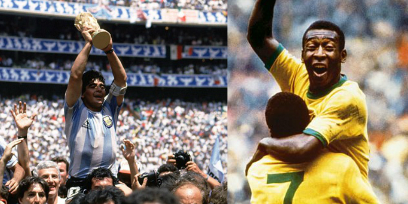 El estadio Azteca contempló el encumbramiento de Pelé y Maradona.