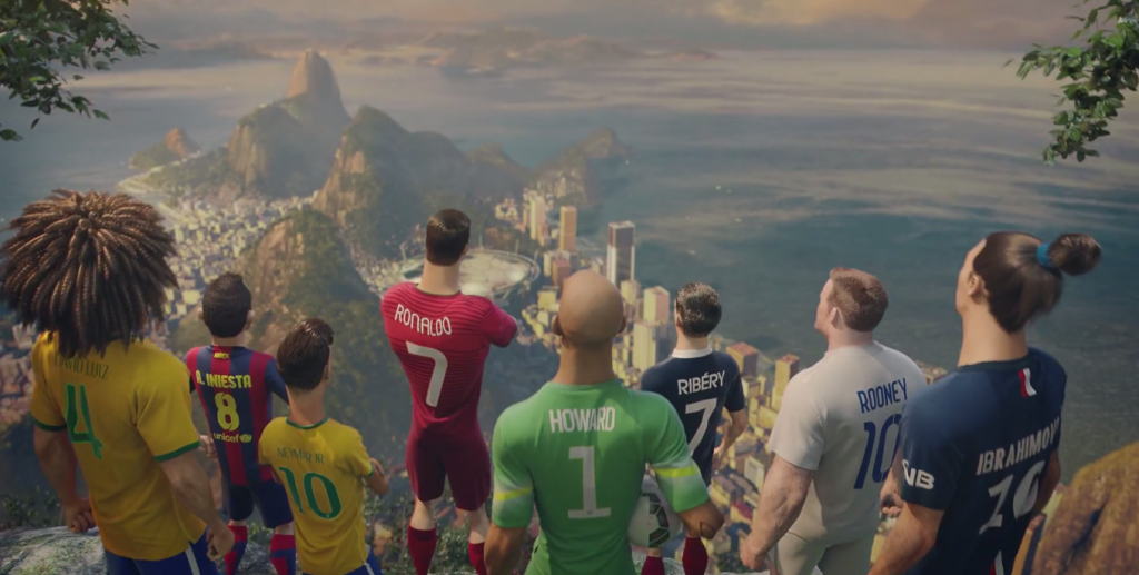 Image de la deuxième publicité de Nike pour la Coupe du monde Imagen del genial segundo anuncio de Nike para el Mundial.