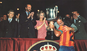La Copa de 1979 fue ganada por el Valencia de Kempes. El Rey, en esta ocasión, con barba.