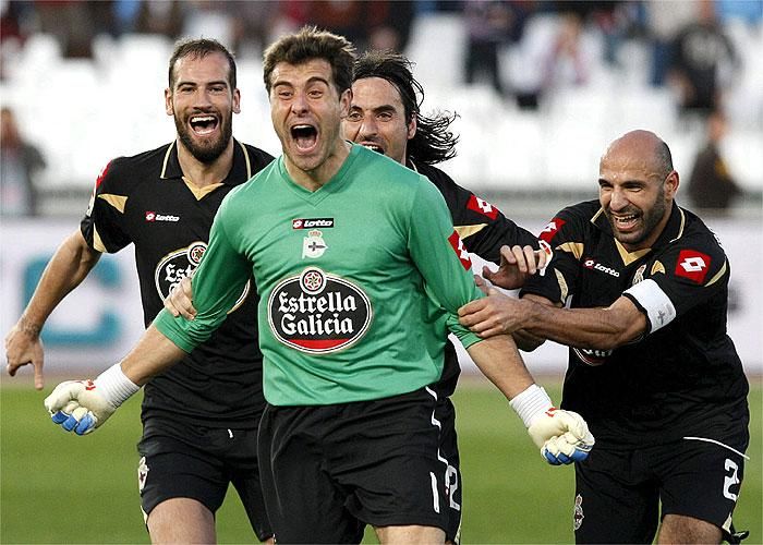 Aranzubia marcó un gol con la zamarra del Depor.