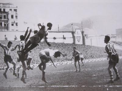 Campanal flying when jumping for the ball.