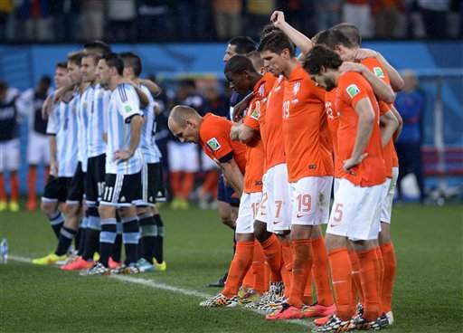Pays-Base le candidat éternel au monde du Mondeentine aux tirs au but Holanda quedó fuera de la final del Mundial 2014 en los penaltis ante Argentina.