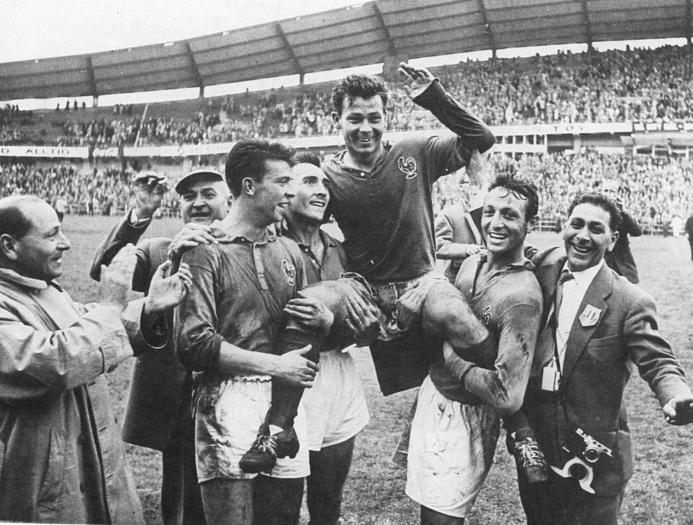 França-Alemanhaqurivalidade ao extremoa e Alemanha Fontaine anotó cuatro goles en el Francia-Alemania de 1958.