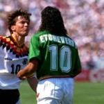 Marco "El Diablo" Etcheverryemle meilleur joueur dans l'histoire de la Bolivieolivia Etcheverry expulsado vs Alemania