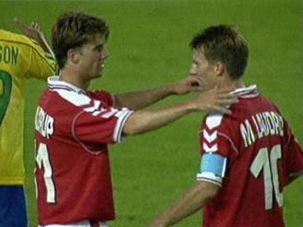 Die Laudrup-Brüderinrotes Dynamitja 2 Los hermanos Laudrup en Francia 1998.