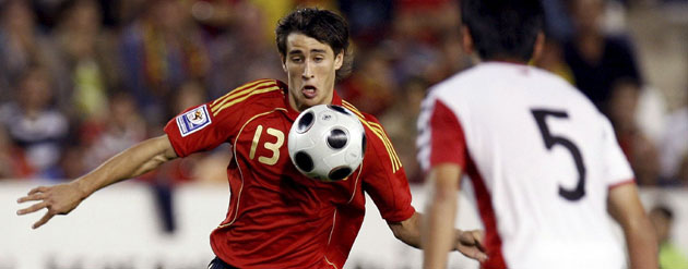 Bojan el día de su debut en 2008. 