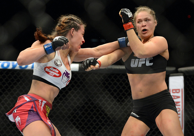 Miesha Tate vs Ronda Rousey. 