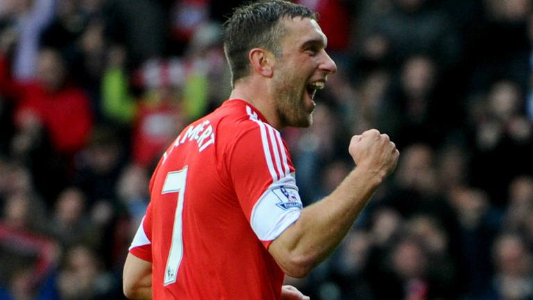 Rickie Lambert perforó muchas porterías con la zamarra del Southampton.
