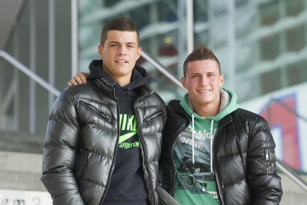 Los hermanos Xhaka. 