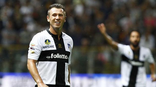 Cassano has left for the defaults of Parma.