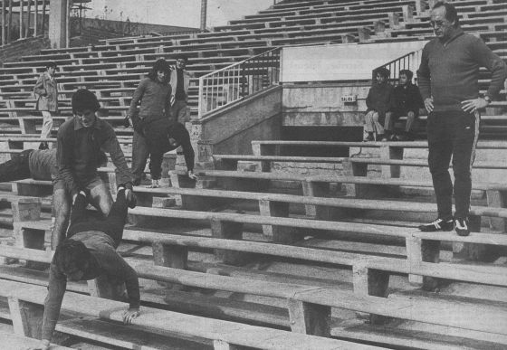 Así entrenaba Mr Látigo al Atlético de Madrid en los 70.