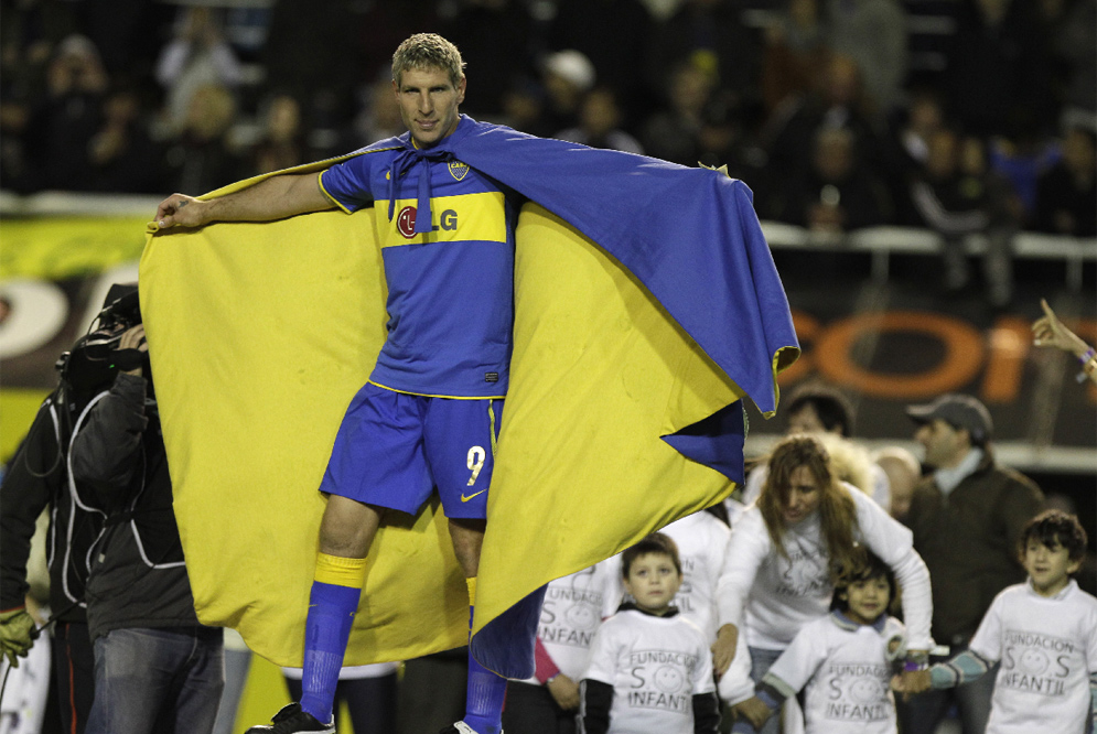 Palermo se retiró como un héroe en su casa, Boca.