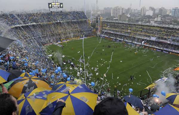 La Bombonera un templo del fútbol. 