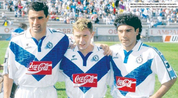 Atlético Celaya Michel, Butragueño y Hugo Sánchez  