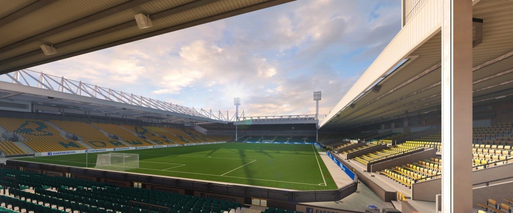 Carrow Road, el estadio del Norwich City. Foto: Easports.com