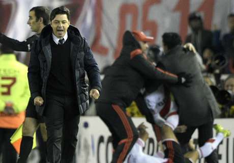 Marcelo Gallardo es la imagen del triunfo de River Plate. 