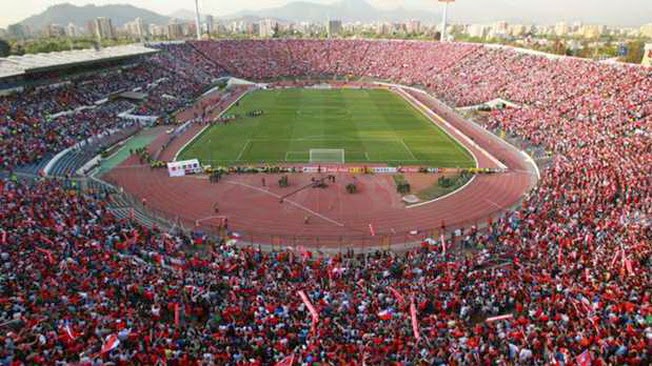 I più grandi stadi in Cile