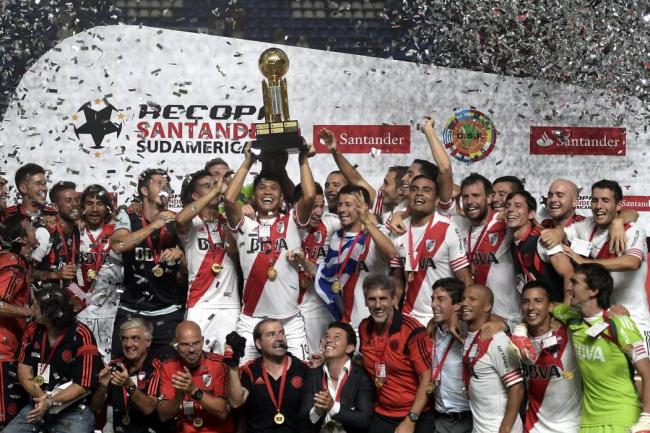River ganó en 2015 antes de la Libertadores la Recopa Sudamericana. Foto: vanguardia.com