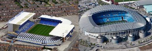 Cinco equipes mudou no vigésimo primeiro estádio século 2 estadios de Manchester