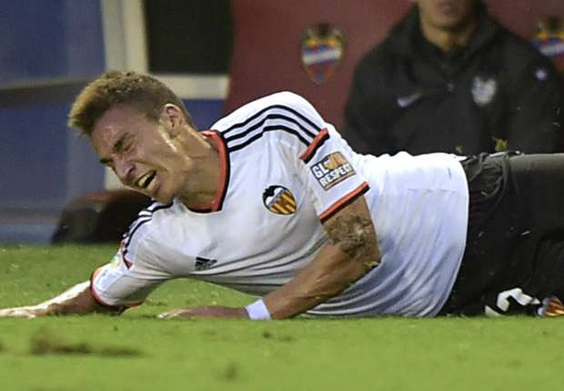 Rodrigo le ha costado una pila de millones al Valencia. Su relación calidad-precio no está muy clara. Foto: Goal.com