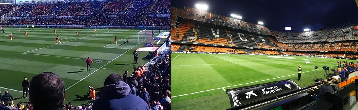 Die meisten viajeras Hobbys Ligat fastie werden von der Visind die beiden nächsten Stufen von Spanien El Ciutat de Valencia y Mestalla con casi 3 km de distancia, son los dos estadios más cercanos de España. Les siguen el Villamarín y el Sánchez Pizjuán.