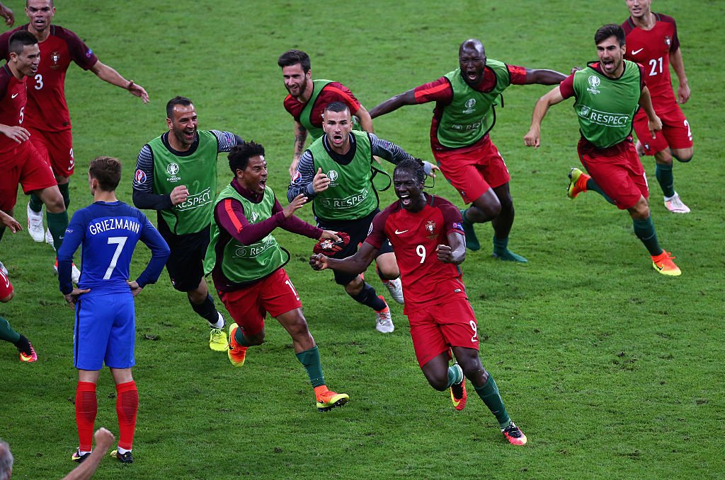 Eder this goal in overtime gave the victory to Portugal at Euro 2016. 