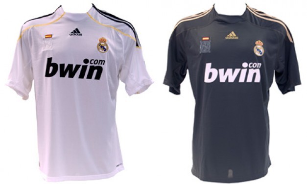 Las camisetas del Real Madrid en la temporada 2009/10.