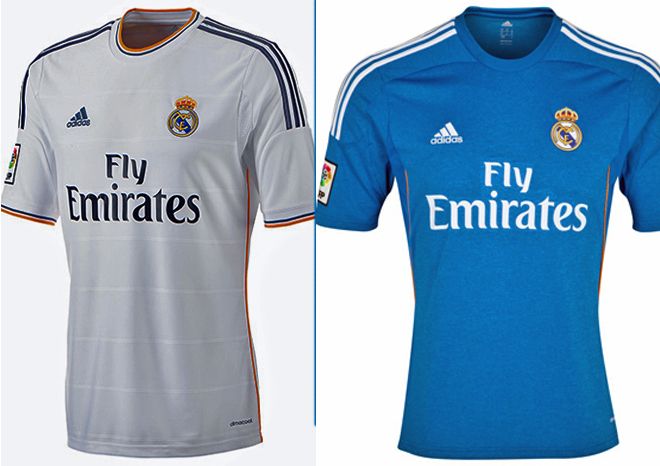 La 2013/14 trajo estas camisetas para el Real Madrid. 
