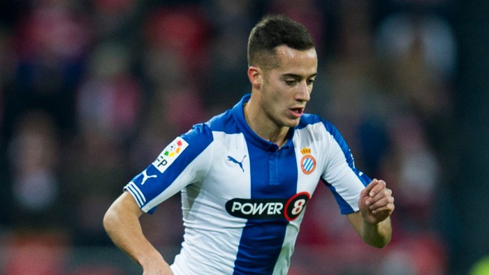 Lucas Vázquez en su etapa en el Espanyol 