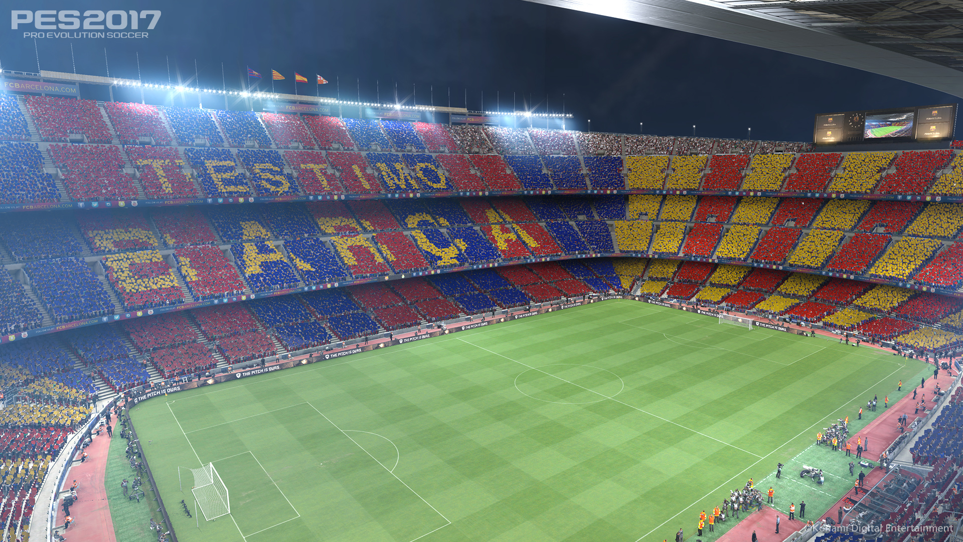 Así luce el Camp Nou en PES 2017. El motivo por el que no saldrá en FIFA 17.