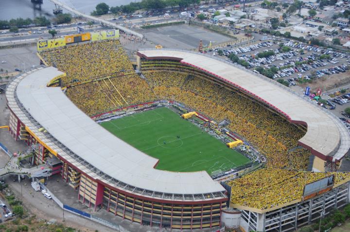 The five biggest stadiums in Ecuador