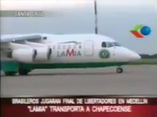 Un canal de Bolivia entrevistó al piloto del avión del Chapecoense poco antes del despegue