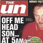 Rooney auf dem Chart: Es schleicht sich in eine Hochzeit und nur betrunken