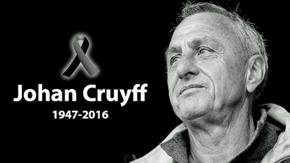 Muere Johan Cruyff, muere uno de los grandes de la historia del fútbol