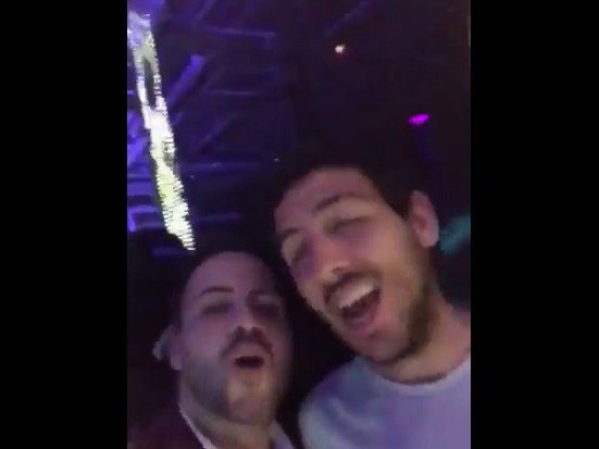 Dani Parejo borracho en una discoteca 