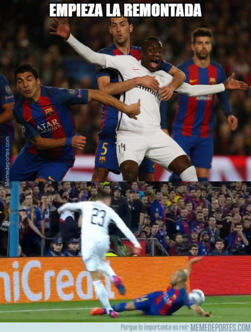 A meme remontada del Barça 7