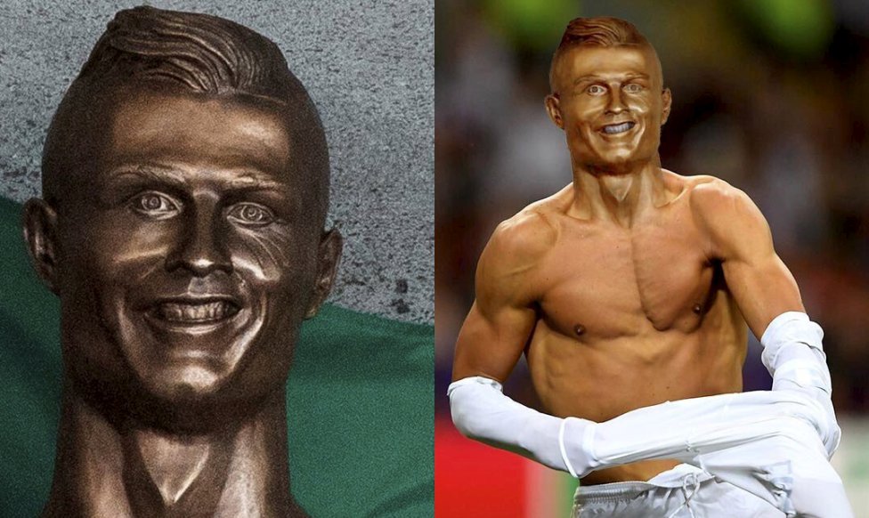 Os melhores memes sobre o busto de Cristiano Ronaldo8 a meme estatua de CR2
