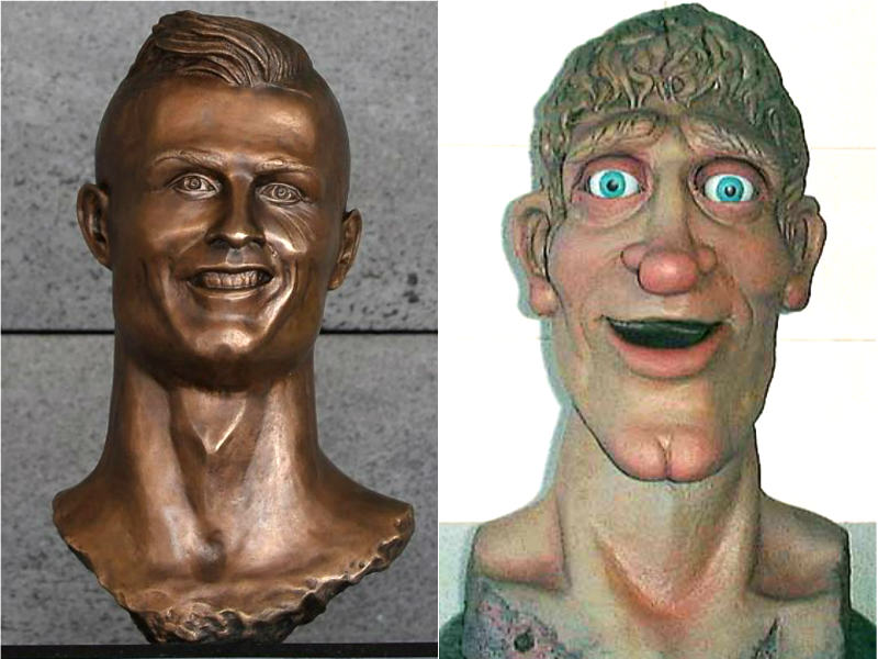 Os melhores memes sobre o busto de Cristiano Ronaldo 7 a meme estatua de CR3