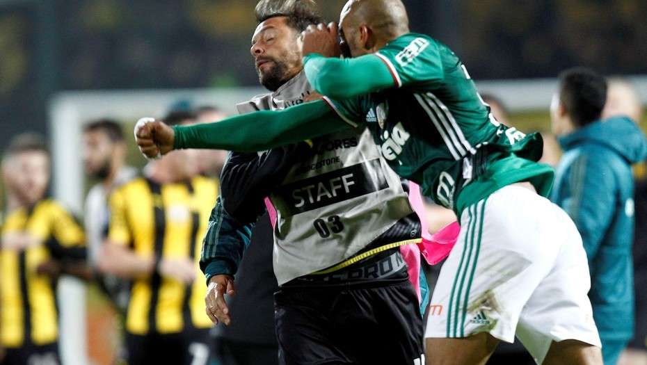 Felipe Melo: "Si no hubiera sido futbolista, habría sido un asesino" 1 felipe melo dando puñetazos
