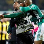 Peñarol and Palmeiras just beaten in a pitched battle in a match of Copa Libertadores